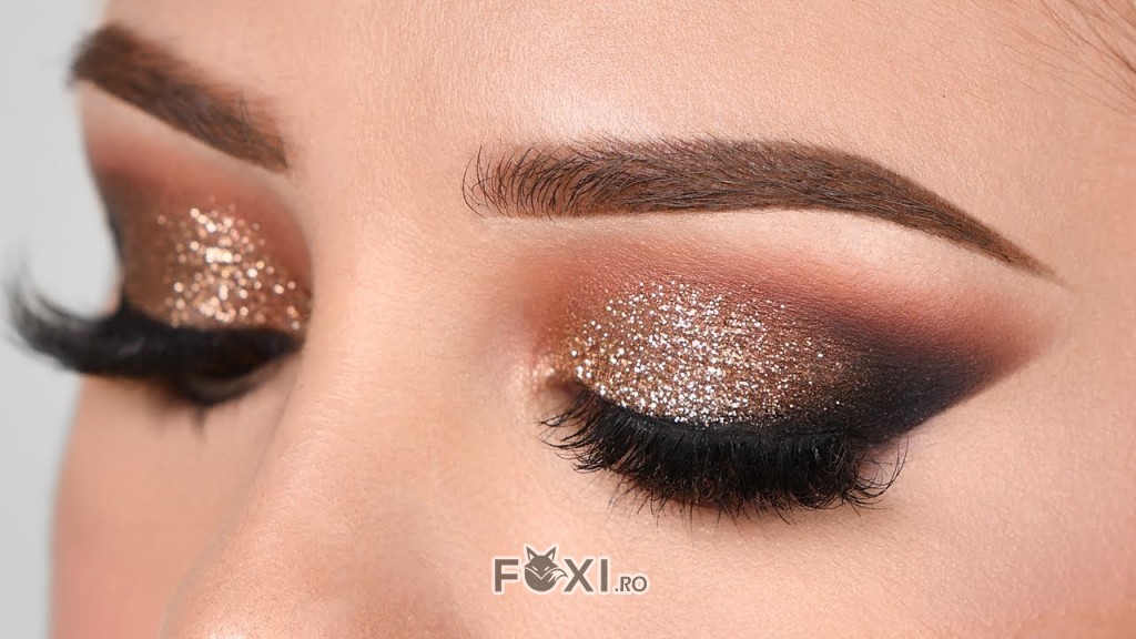 glitter makeup glamour machiaj