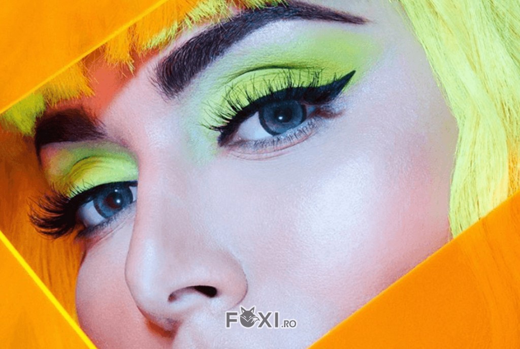 neon makeup fard ochi