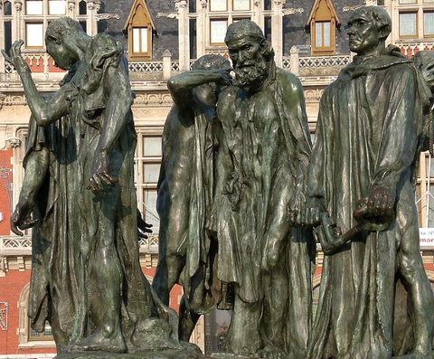 Burgerii din Calais (Sculptor - Auguste Rodin)