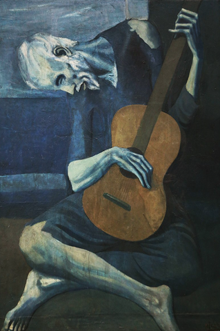 Batranul chitarist de Pablo Picasso