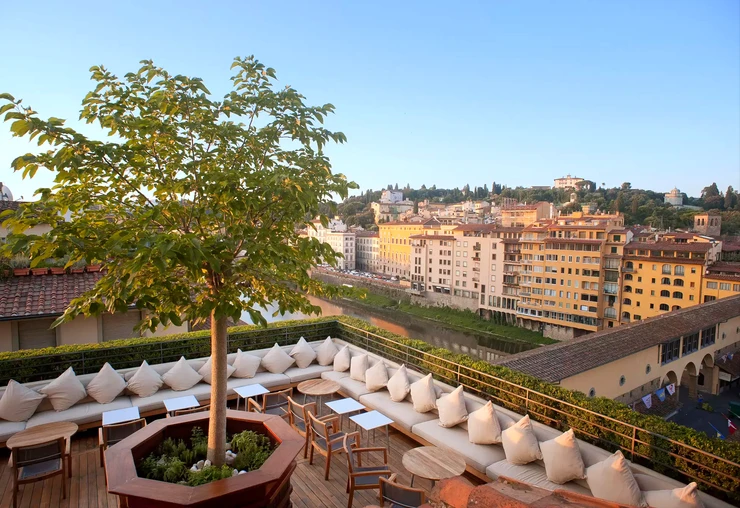 vedere la Florenta de la La Terraza la Hotel Continentale