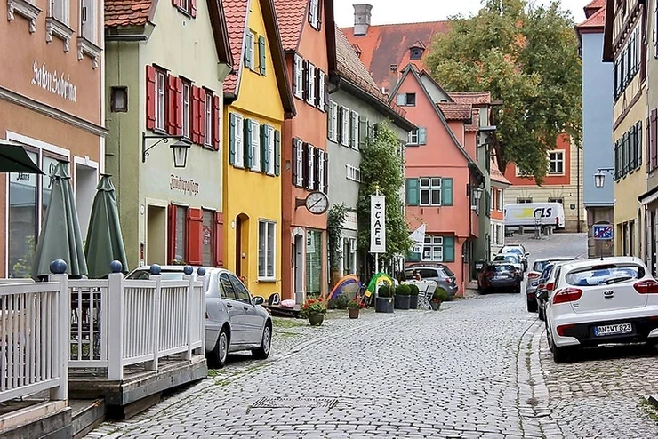 case destul de pastelate din Dinkelsbuhl