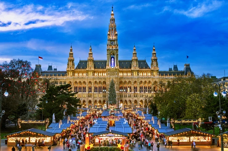 Targul de Craciun pe Rathausplatz