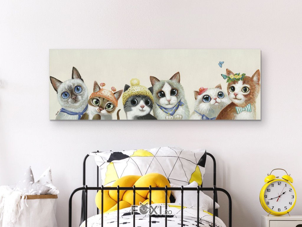 tablou pictat manual camera copilului