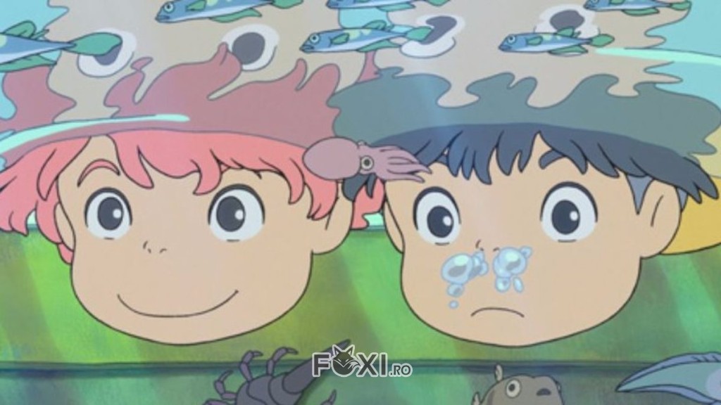 scena din desenul animat Ponyo
