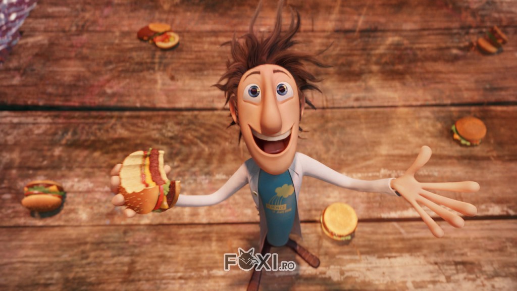 scena din filmul animat  Cloudy With A Chance Of Meatballs